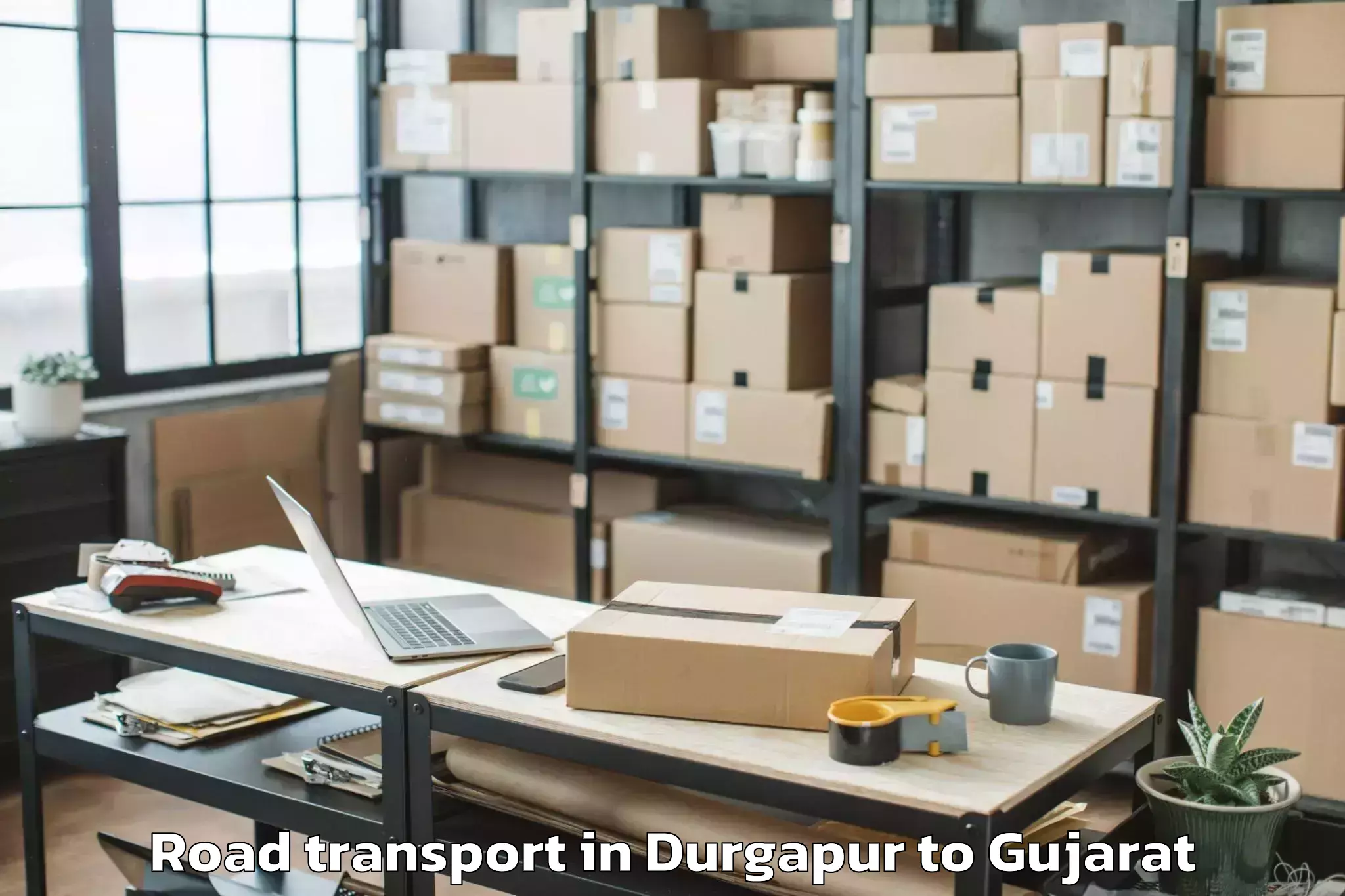 Book Your Durgapur to Santrampur Road Transport Today